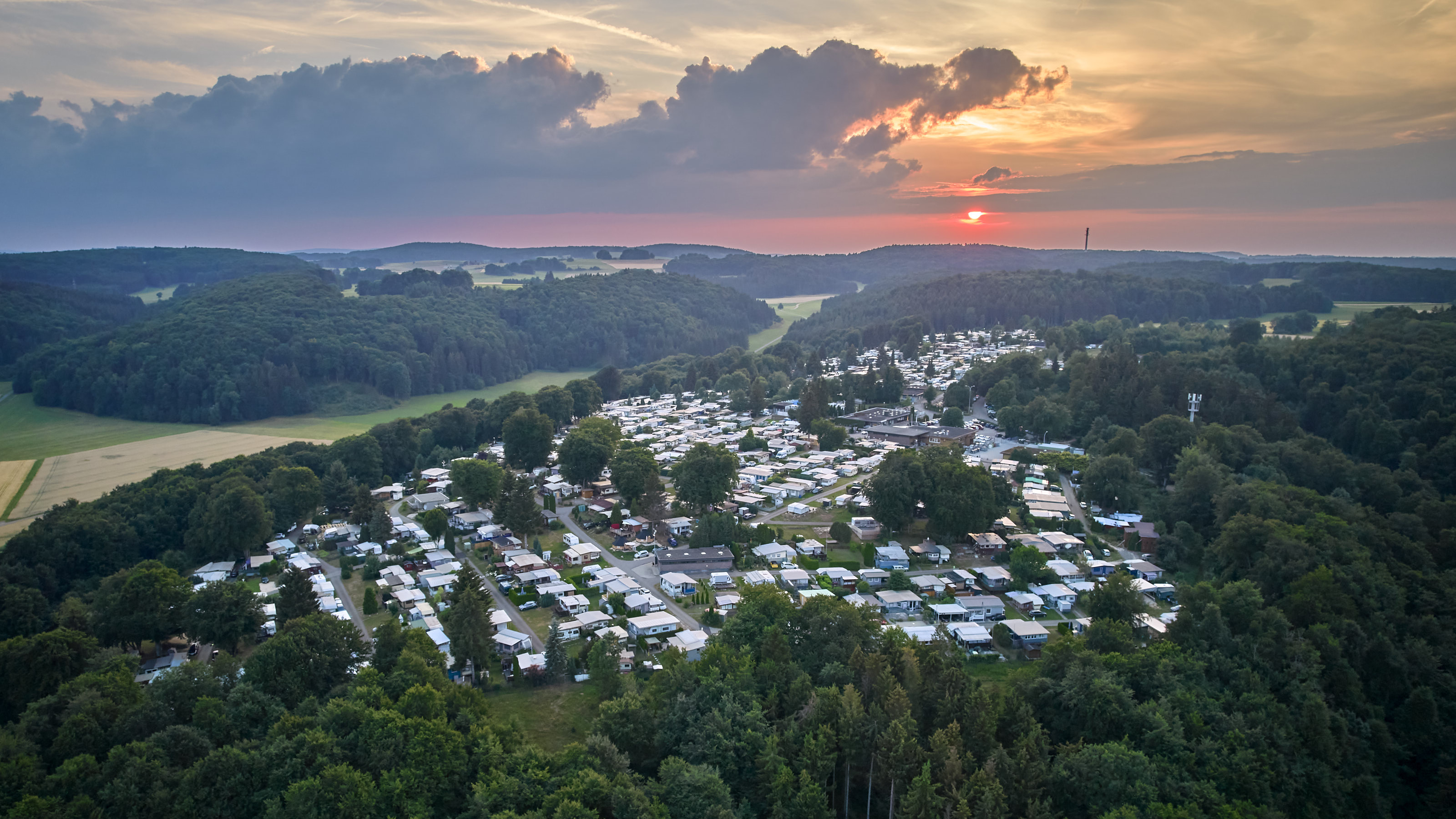 Alb-Camping von oben